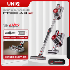 Máy hút bụi cầm tay không dây UNIQ Free A9 Pro máy hút bụi mini gia đình đa năng cây hút bụi xe ô tô ga giường sofa nệm