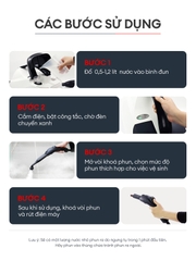 Máy làm sạch hơi nước nóng UNIQ Vortex X5 vệ sinh không hoá chất tẩy rửa đa năng khử trùng diệt khuẩn sàn nhà nội thất oto Steam cleaner