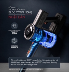 Máy hút bụi cầm tay không dây UNIQ Falcon Q5 cao cấp động cơ BLDC