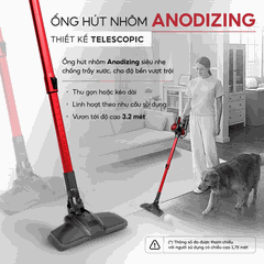 Máy hút bụi cầm tay không dây UNIQ Free A7 chính hãng đa năng hút bụi mini giường nệm ô tô ghế sofa