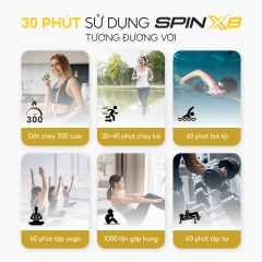 Xe đạp thể dục gấp gọn mini Crenot Spin X8 phục hồi chức năng cho người già trấn thương tập luyện tại chỗ tại nhà dân văn phòng