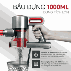 Máy hút bụi cầm tay không dây UNIQ Free A7 chính hãng đa năng hút bụi mini giường nệm ô tô ghế sofa