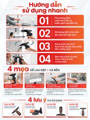 Máy hút nước lau kính cầm tay không dây UNIQ Glint G3