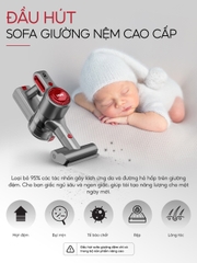Máy hút bụi cầm tay không dây UNIQ Free A9 Pro máy hút bụi mini gia đình đa năng cây hút bụi xe ô tô ga giường sofa nệm