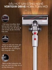 Máy hút bụi cầm tay không dây UNIQ Free A9 Pro máy hút bụi mini gia đình đa năng cây hút bụi xe ô tô ga giường sofa nệm