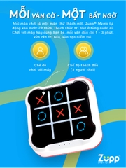 Cờ caro X O điện tử Tic Tac Toe Zupp Memo Gen 1 trò chơi trí tuệ rèn luyện trí nhớ thông minh