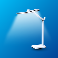 Đèn led để bàn làm việc cao cấp UNIQ Solar S9 Elite đèn học đọc sách chống cận thị cho bé tích hợp đồng hồ podomoro