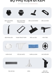 Máy làm sạch hơi nước nóng UNIQ Vortex X5 vệ sinh không hoá chất tẩy rửa đa năng khử trùng diệt khuẩn sàn nhà nội thất oto Steam cleaner