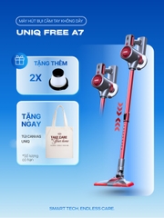 Máy hút bụi cầm tay không dây UNIQ Free A7 chính hãng đa năng hút bụi mini giường nệm ô tô ghế sofa.