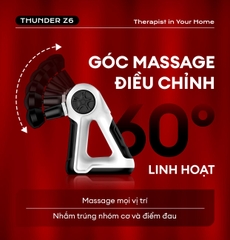 Máy massage cầm tay cao cấp Crenot Thunder Z6 máy massage mini mát xa toàn thân đấm lưng cổ vai gáy