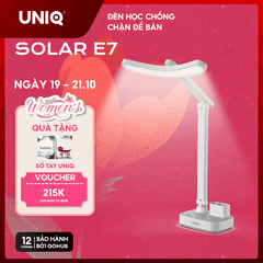 Đèn học, đọc sách, làm việc UNIQ SOLAR E7 chống cận để bàn bảo vệ mắt