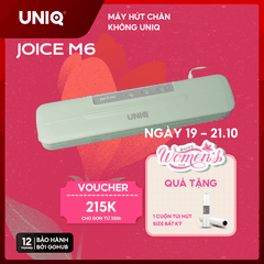 Máy Hút Chân Không UNIQ Joice M6 Hàn Không Kén Túi Bảo Quản Thực Phẩm An Toàn, Tặng Kèm 10 Túi Nhám