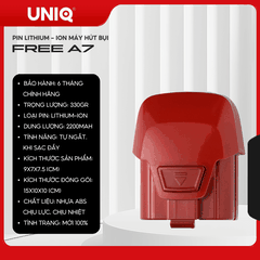 Pin Sạc Dành Cho Máy Hút Bụi Cầm Tay Không Dây Gia Đình UNIQ FREE A7