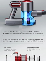 Máy hút bụi cầm tay không dây UNIQ Free A9 Pro máy hút bụi mini gia đình đa năng cây hút bụi xe ô tô ga giường sofa nệm