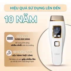 Máy triệt lông mini vĩnh viễn Crenot Graci X3 tẩy lông lạnh bikini vùng kín nữ may triet long cam tay IPL tại nhà