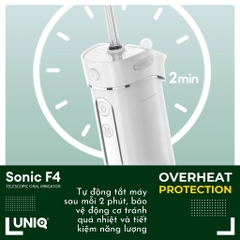 Máy tăm nước UNIQ Sonic F4 vệ sinh răng miệng tam nuoc mini gấp gọn cầm tay tăm nước du lịch nhỏ gọn chống thấm nước