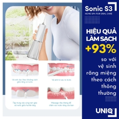Máy tăm nước UNIQ Sonic S3 vệ sinh răng miệng tam nuoc mini nhỏ gọn cầm tay tăm nước du lịch chống thấm nước