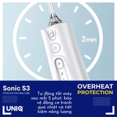 Máy tăm nước UNIQ Sonic S3 vệ sinh răng miệng tam nuoc mini nhỏ gọn cầm tay tăm nước du lịch chống thấm nước