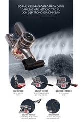 Máy hút bụi cầm tay không dây UNIQ Falcon Q5 cây hút bụi lau nhà mini gia đình đa năng ô tô ga giường sofa nệm