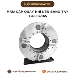 Mâm cặp quay khí nén bằng tay LINGMAN G400S-165