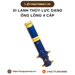 Xi lanh thủy lực dạng ống lồng 4 cấp dùng cho xe ben