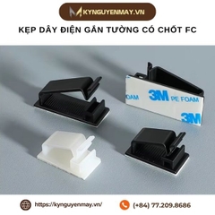 Kẹp dây điện gắn tường có chốt FC