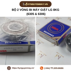 Bộ 2 vòng bi máy giặt LG 8kg (Vòng bi 6305 & 6306)
