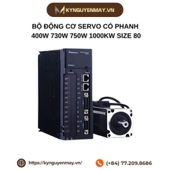 Bộ động cơ servo có phanh 400W 730W 750W 1000W size 80