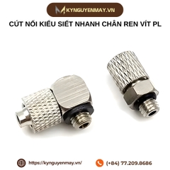 Cút nối kiểu siết nhanh chân ren vít PL