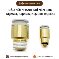 Đầu nối nhanh khí nén mini SMC loại KQ2S04, KQ2S06, KQ2S08, KQ2S10