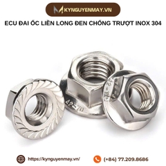 ECU đai ốc liền long đen chống trượt inox 304