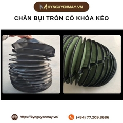 Chắn bụi tròn có khóa kéo
