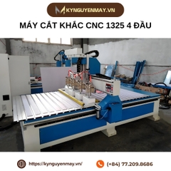Máy cắt khắc CNC 1325 chế biến gỗ nội thất 4 đầu