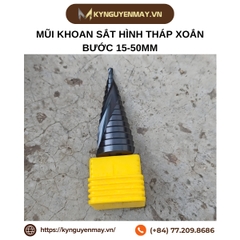 Mũi khoan sắt hình tháp xoắn bước 15-50mm bề mặt phủ tiain siêu bền