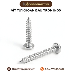 Vít tự khoan đầu tròn inox