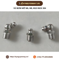 Vú bơm mỡ M6, M8, M10 inox 304