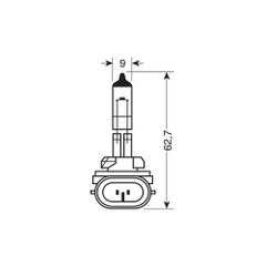 Bóng đèn ô tô Osram H27W/2 - 881