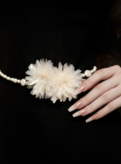 Belt Crystal & Pearl Flowers