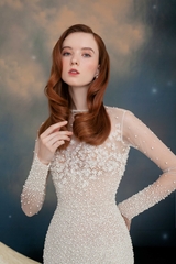 Crystal Italian Lace Silk With Pearls