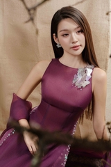 Organza Silk Ao Dai With Scarf