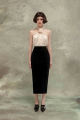 Long Velvet Skirt