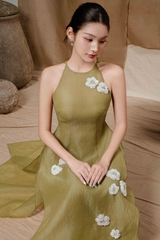 Organza Silk Ao Dai With Scarf