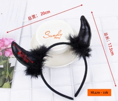 HL419 - Cài Sừng Lông Đen