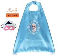 HL234 - Choàng Elsa Xanh + Mặt Nạ