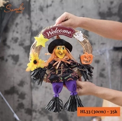HL33 - Vòng Rơm Welcome Halloween