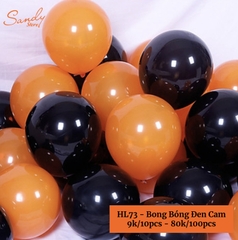 HL73 - Bong Bóng Đen Cam 12inch