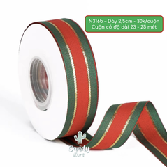 N316b - Ruy Băng Sọc 2,5cm (cuộn 23m)
