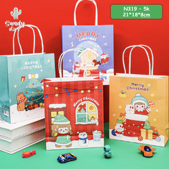 N319 - Túi Quà Giấy Noel Basic