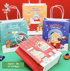 N319 - Túi Quà Giấy Noel Basic