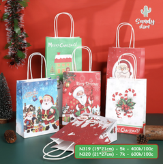 N320 - Túi Quà Giấy Noel Lớn